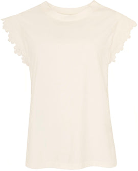 OFELIA t-shirts_toppe Ofelia - Fleur t-shirt, off white