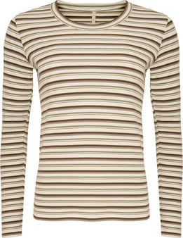 OFELIA t-shirts_toppe Ofelia - Sisa bluse, grøn kombi