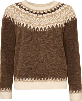 OFELIA trøje_strik_cardigan Ofelia - Grace strik, brun