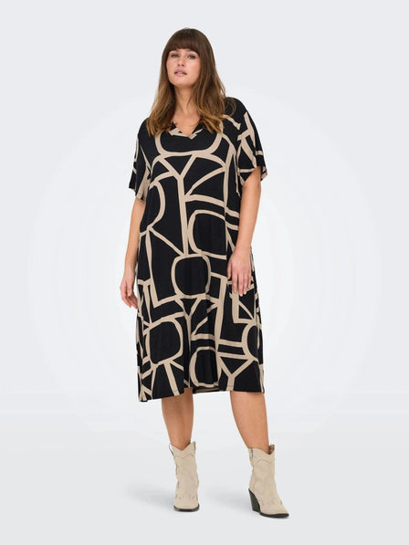 Only Carmakoma bluser_t-shirts_kjoler Only Carmakoma - Carfyrla kjole, sort - 15295477