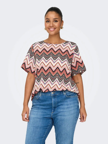 Only Carmakoma bluser_t-shirts_kjoler Only Carmakoma - Carvica t-shirt, multi - 15218353