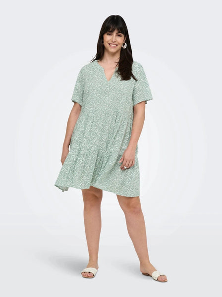 Only Carmakoma bluser_t-shirts_kjoler Only Carmakoma - Carzally kjole, grøn - 15352536