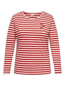 Only Carmakoma trøje_strik_cardigan Only Carmakoma - Bodil bluse, barbados cherry - 15365233