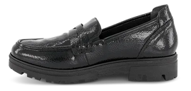 Rieker flade sko Rieker - Dame loafer, sort lak - 43050-00