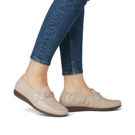 Rieker flade sko Rieker - Damesko, beige - L9354-60