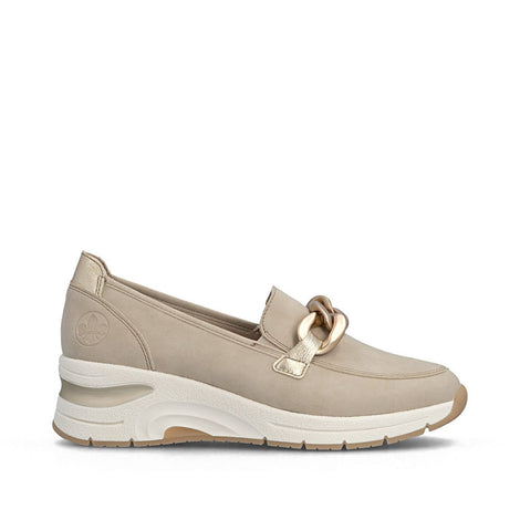 Rieker flade sko Rieker - Damesko, beige - N9350-62