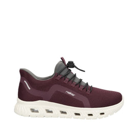 Rieker flade sko Rieker - Ready-to-go damesko, bordeaux - M6066-30
