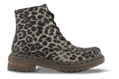 Rieker korte støvler Rieker - Damestøvle, leopard - 78240-90