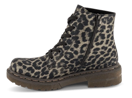 Rieker korte støvler Rieker - Damestøvle, leopard - 78240-90