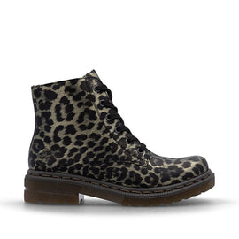 Rieker korte støvler Rieker - Damestøvle, leopard - 78240-90