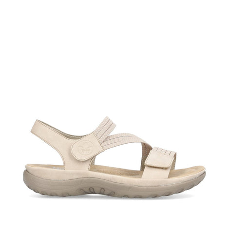 Rieker sandaler lav hæl Rieker - Damesandal, beige - 64870-62