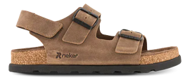 Rieker sandaler Rieker - Herresandal, brun skind - 21152-25