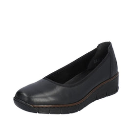 Rieker sko med hæl Rieker - Damesko, sort - 53755-00