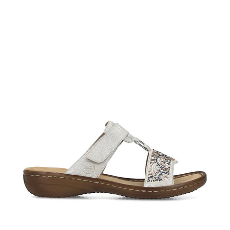 Rieker slip-in Rieker - Damesandal, beige - 608K2-40