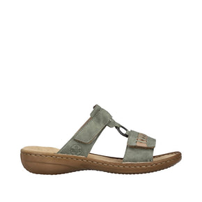 Rieker slip-in Rieker - Damesandal, grøn - 60881-52