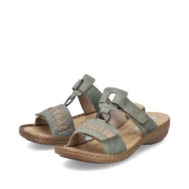 Rieker slip-in Rieker - Damesandal, grøn - 60881-52