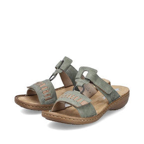 Rieker slip-in Rieker - Damesandal, grøn - 60881-52