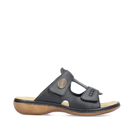 Rieker slip-in Rieker - Damesandal, sort - 65958-00