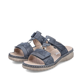 Rieker slip-in Rieker - Slip-in damesandal, blå - 60428-14