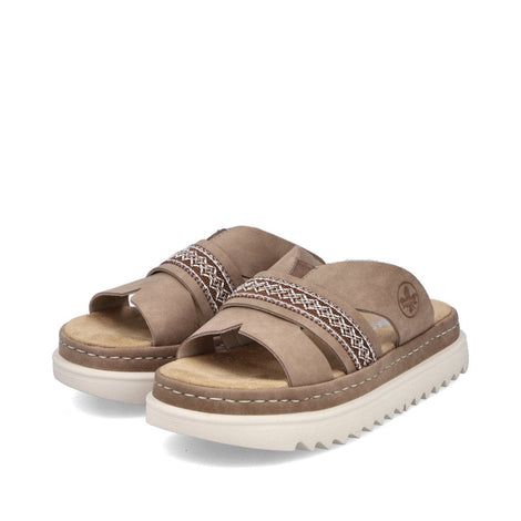 Rieker slip-in Rieker - Slip-in damesandal, brun - 61589-62