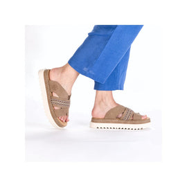 Rieker slip-in Rieker - Slip-in damesandal, brun - 61589-62