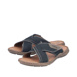 Rieker smutters Rieker - Slip-in herresandal, blå - 22089-14