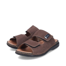 Rieker smutters Rieker - Slip-in herresandal, brun - 25590-25