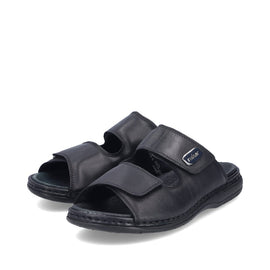 Rieker smutters Rieker - Slip-in herresandal, sort - 25590-00