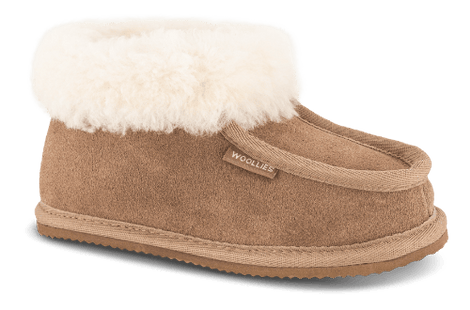 Rugged Gear hjemmesko Woollies - Børnehjemmesko kamik, brun - 1014