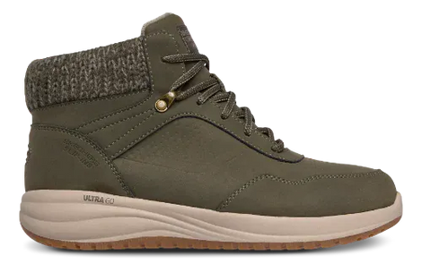 Skechers korte støvler Skechers - Slip-ins On the Go stellar vinterstøvle, oliven - 144725