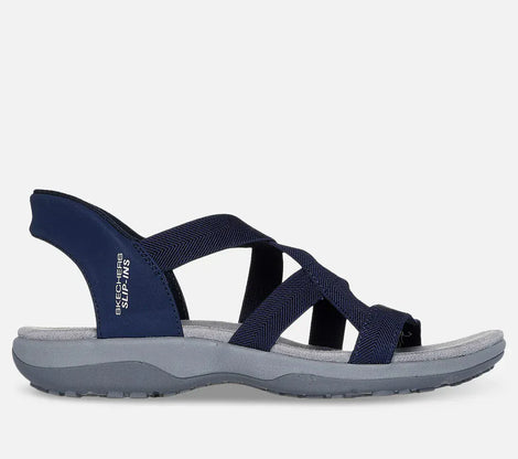 Skechers sandaler lav hæl Skechers - Slip-ins Reggae damesandal, navy - 163460
