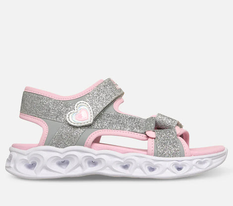 Skechers sandaler Skechers - S-lights Hearts børnesandal, silver - 303114L