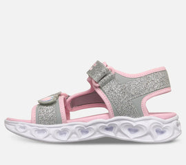 Skechers sandaler Skechers - S-lights Hearts børnesandal, silver - 303114L
