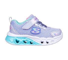 Skechers sneakers Skechers - Flutter Hearts børnesneakers, lilla med lys - 302317