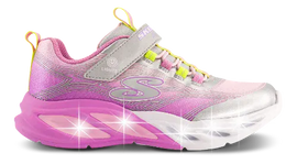 Skechers sneakers Skechers - S-lights cosmic glow børnesneakers, sølv - 303712L