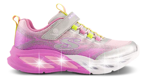 Skechers sneakers Skechers - S-lights cosmic glow børnesneakers, sølv - 303712L