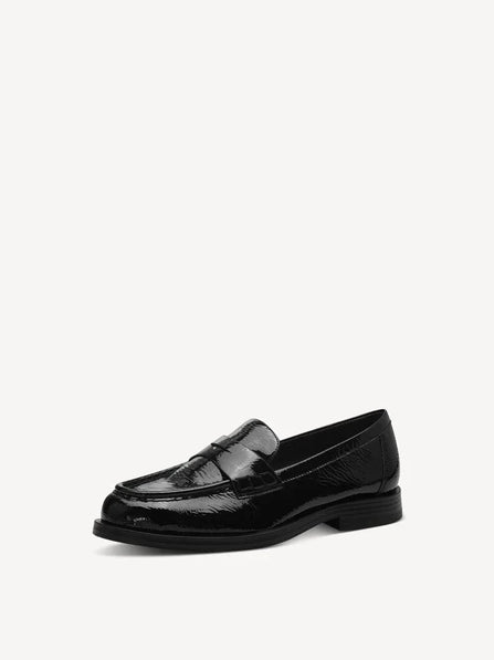 Tamaris flade sko Tamaris - Dame loafers, sort lak - 24311-41-018