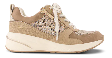 Tamaris flade sko Tamaris - Dame sneaker, beige - 1-23754-45