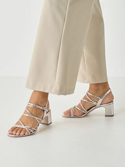 Tamaris sko med hæl Tamaris - Damesandal, metallic - 1-28329-46