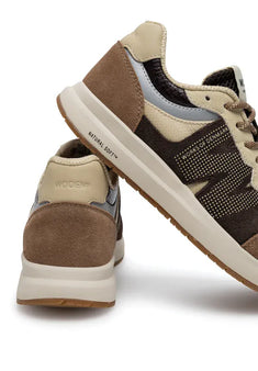 Woden flade sko Woden - Rogmor sneak, chocolate multi - WL702