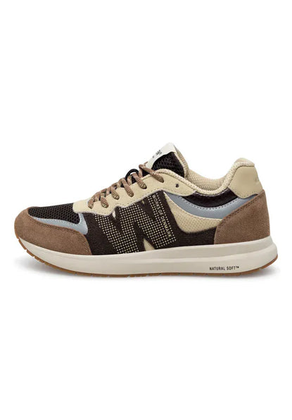 Woden flade sko Woden - Rogmor sneak, chocolate multi - WL702