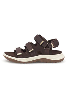 Woden sandaler lav hæl Woden - Caroline sandal, chocolate - WL699