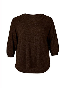 Zoey bluser_t-shirts_kjoler Zoey - Kenley bluse, brun - 231-6961