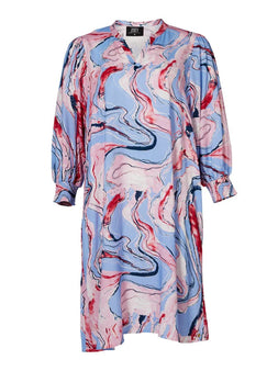 Zoey bluser_t-shirts_kjoler Zoey - LANDRY kjole, blue mix - 224-7523