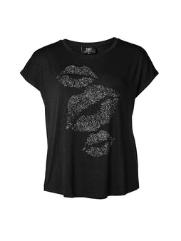 Zoey bluser_t-shirts_kjoler Zoey - Reign t-shirt, sort - 231-8552