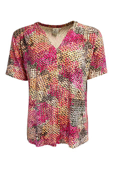 2B bluser_skjorter 2B - Cancun kortærmet bluse, pink