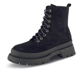 B&Co korte støvler B&CO - Damestøvle snøre, sort - 13033-Y21001