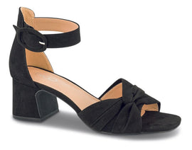B&Co sandaler B&CO - Sandal på hæl m. ankelrem sort - 248460