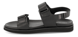 B&Co sandaler lav hæl B&CO - Damesandal skind, sort - PI-2963