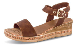 B&Co sko B&CO - Sandal på kilehæl brun - 282432840